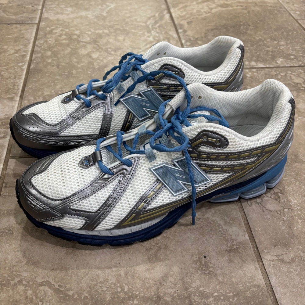 New Balance 1906R White Silver Blue Metallic Running Shoes U1906RNJ Mens 14